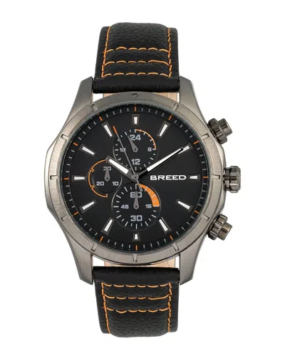 Breed Lacroix Chronograph Watch 6805 In Grey/gunmetal/black