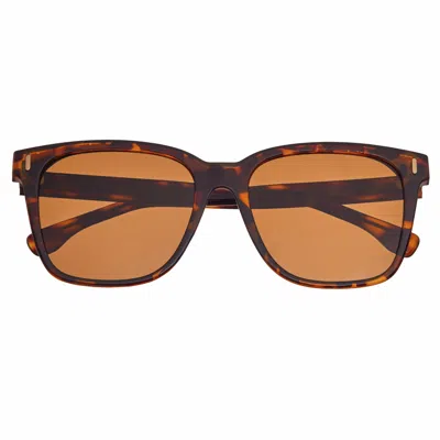 Breed Men's Linux Polarized Tr90 Square Sunglasses - Brown, Tortoise