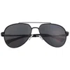 Breed Men's Lyra Polarized Stainless-steel Aviator Sunglasses - Black In Black