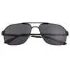 Breed Men's Norma Polarized Stainless-steel Aviator Sunglasses - Black