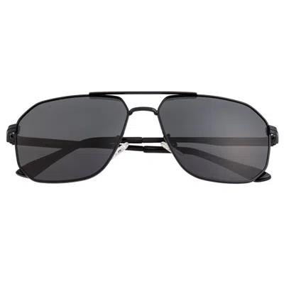 Breed Men's Norma Polarized Stainless-steel Aviator Sunglasses - Black
