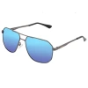 Breed Norma Polarized Sunglasses In Gunmetal/blue