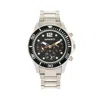 Breed Pegasus Black Dial Men's Watch 8101 In Silver Tone/black