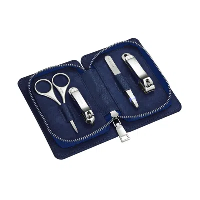 Breed Sabre 4-piece Stainless-steel Grooming Kit - Blue