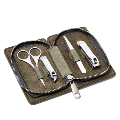 Breed Sabre 4-piece Stainless-steel Grooming Kit - Green