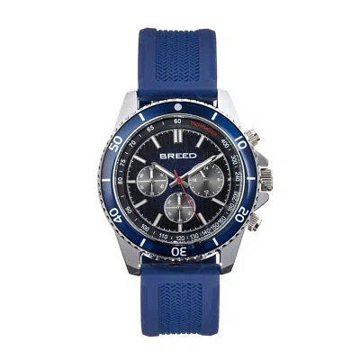 Pre-owned Breed Tempo Chronograph Strap Watch - Navy
