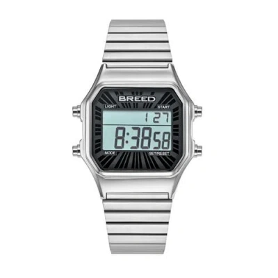 Breed Terra Digital Watch In Silver