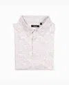 Breezy Golf Men's Resort Retreat Short Sleeve Polo In Lavender In White