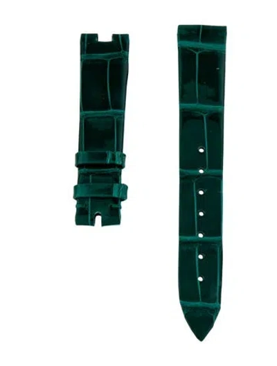 Pre-owned Breguet 16mm Watch Strap In Green
