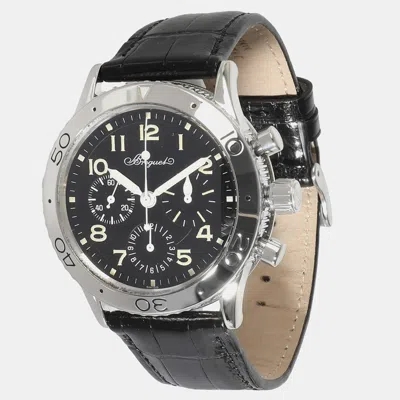 Pre-owned Breguet Black Stainless Steel Type Xx 3800st/92/9w6 Automatic Men's Wristwatch 39 Mm