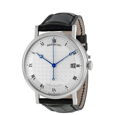 Breguet Classique Silver Dial 18kt White Gold Men's Watch 5177bb129v6 In Black