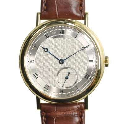 Breguet Classique Silver Dial Automatic 18kt Rose Gold Brown Leather Men's Watch 5140ba129w6