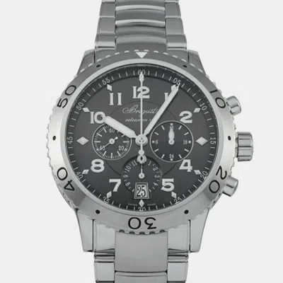 Pre-owned Breguet Gray Stainless Steel Transatlantic Type Xxi 3810st Men's Watch 42 Mm In Grey