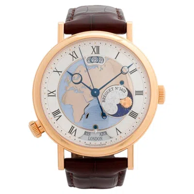 Pre-owned Breguet Hora Mundi "europe" 5717br, 44mm Case, 18k Rose Gold, World Time, Yr2012 In Red