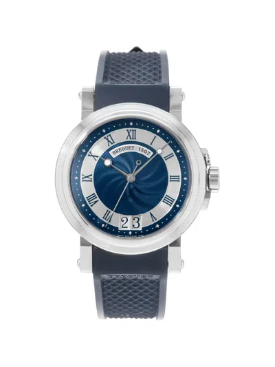 Pre-owned Breguet Marine 39mm Watch In Blue