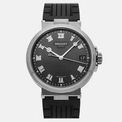 Pre-owned Breguet Marine 5517ti/g2/5zu Grey Titanium Automatic Men's Watches 40mm