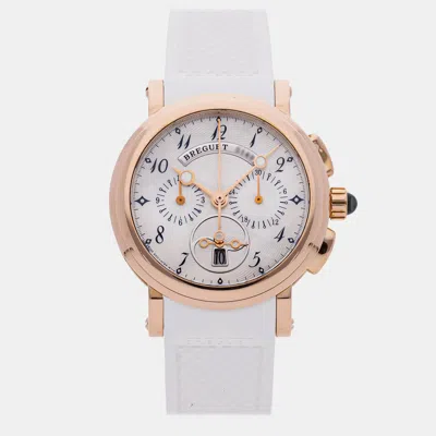 Pre-owned Breguet Marine Chronograph 34 Mm