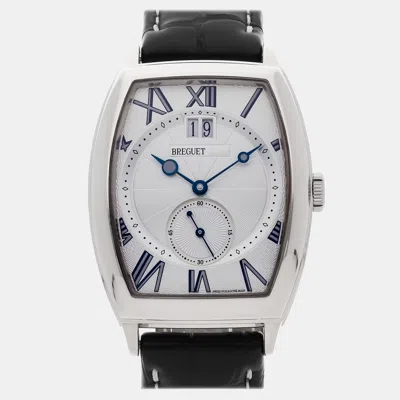 Pre-owned Breguet Heritage 5410bb/12/9vv Automatic 42 Mm In Silver