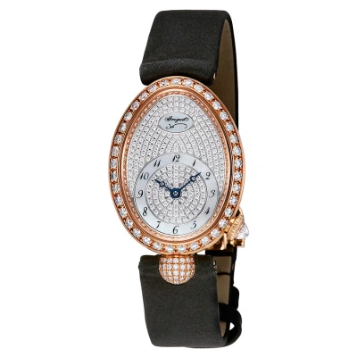 Breguet Reine De Naples Diamond Diamond Pave Dial Ladies Watch 8928br/8d/844.dd0d In Black / Gold / Rose