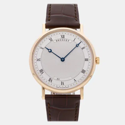 Pre-owned Breguet Classique 5157ba/11/9v6 38 Mm In Silver