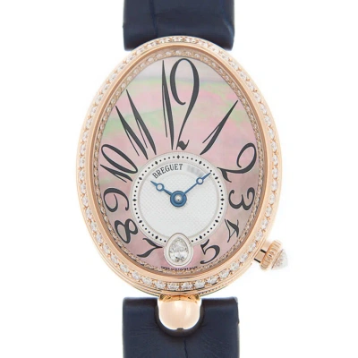 Breguet Reine De Naples Champagne Mother Of Pearl Dial Automatic Ladies Watch 8918br/5t/964.d00d In Gold