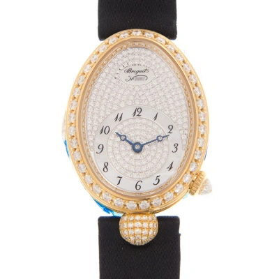 Breguet Reine De Naples Diamond Pave Dial Black Satin Ladies Watch 8928ba8d844dd0d In Gold