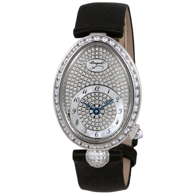 Breguet Reine De Naples Diamond Pave Dial Ladies Watch 8928bb/8d/844.dd0d In Black