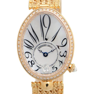 Breguet Reine De Naples Mother Of Pearl 18kt Rose Gold Ladies Diamond Watch 8918br58j20d000