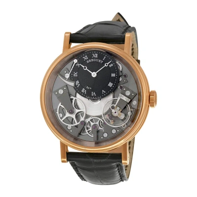 Breguet Tradition Skeleton Dial 18 Kt Rose Gold Men's Watch 7057br/g9/9w6 In Black