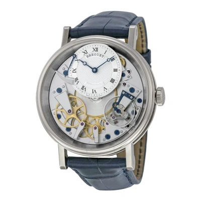 Breguet Tradition Skeleton Dial 18kt White Gold Men's Watch 7057bb/11/9w6 In Blue