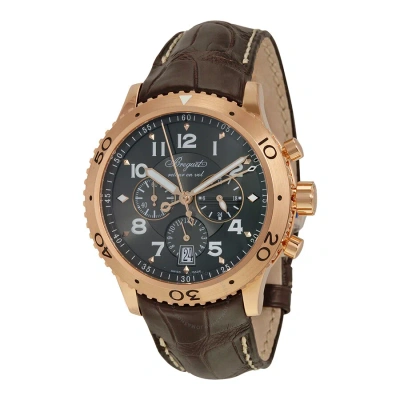 Breguet Transatlantique Type Xxi Flyback Chronograph Rose Gold Men's Watch 3810br929zu In Brown