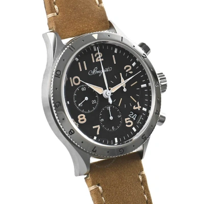 Breguet Type Xx Chronograph Automatic Black Dial Men's Watch 2067st/92/3wu In Black / Brown