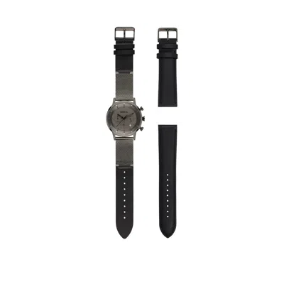 Breil Gray Stainless Steel Watch In Brown