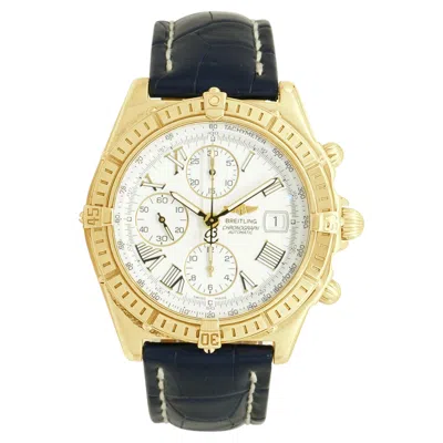 Pre-owned Breitling 18 Karat Yellow Gold Windrider Crosswind 39mm