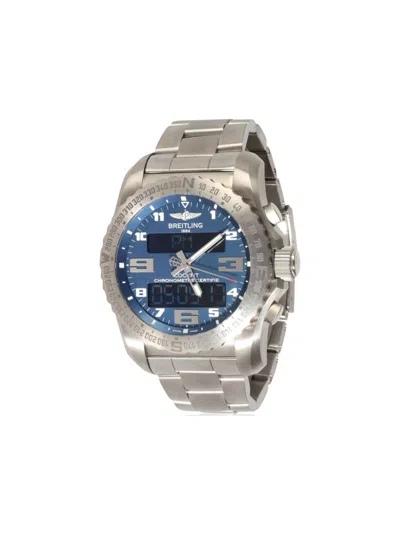 Pre-owned Breitling 2010-2019 Cockpit B50 47mm In Blue