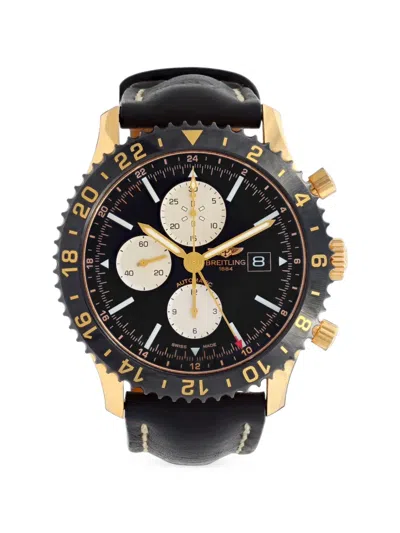 Pre-owned Breitling 2010s Chronoliner 46mm Watch In Black