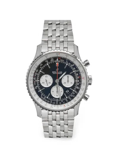 Pre-owned Breitling 2018 Navitimer Chronograph 46mm Watch In Black
