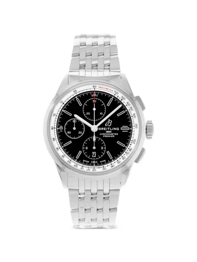 Pre-owned Breitling 2024 Premier 42mm Watch In Black