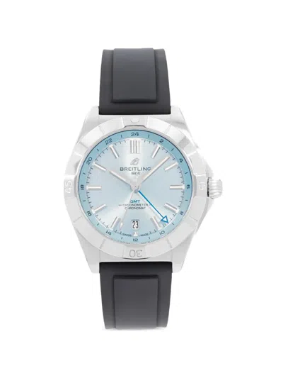 Pre-owned Breitling 2025 Chronomat 40mm Watch In Blue