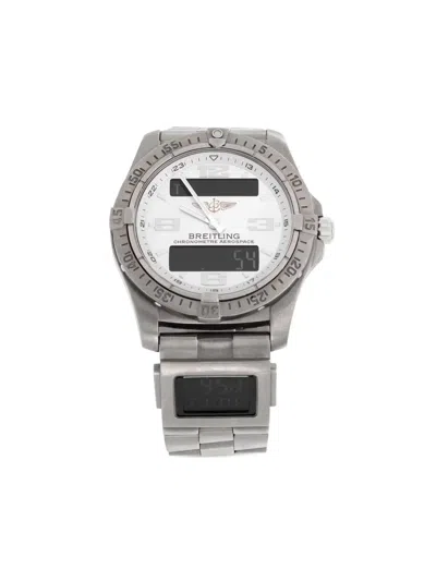 Pre-owned Breitling Aerospace 42mm In Silver