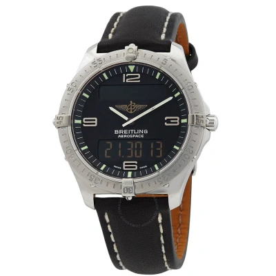 Breitling Aerospace Alarm Chronograph Quartz Analog-digital Black Dial Men's Watch J5606211/b165.568 In Black