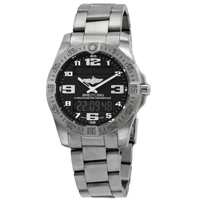 Breitling Aerospace Evo Alarm Chronograph Quartz Analog-digital Men's Watch E79363101b1e1 In Digital / Grey