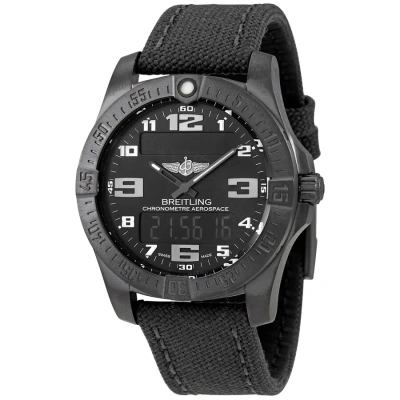 Breitling Aerospace Evo Alarm Chronograph Quartz Analog-digital Men's Watch V79363101b1w1 In Anthracite / Black / Digital