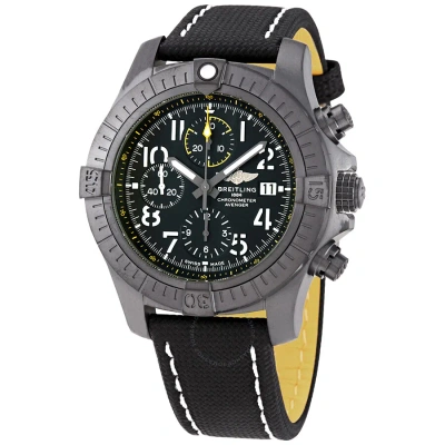 Breitling Avenger 45 Night Mission Chronograph Automatic Black Dial Men's Watch V13317101b In Anthracite / Black