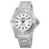 Breitling Avenger Automatic Gmt 43 White Dial Steel Men's Watch A32397101a1a1 In White