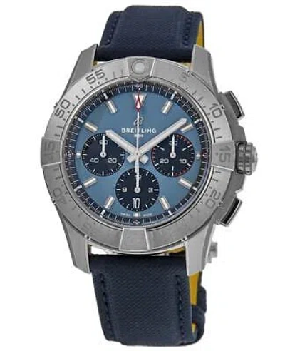 Pre-owned Breitling Avenger B01 Chronograph 44 Blue Dial Men's Watch Ab0147101c1x1
