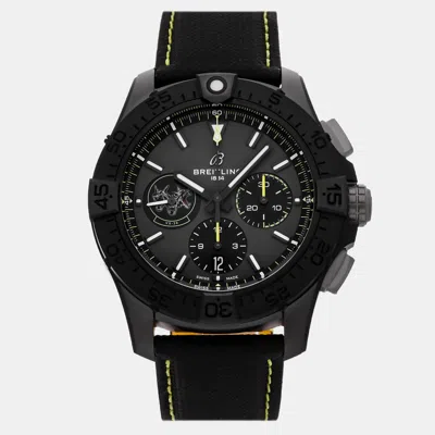 Pre-owned Breitling Avenger B01 Chronograph Night Mission Bloodhounds Sb01472a1b1x1 Gray Ceramic Automatic Men's Watch 4 In Black