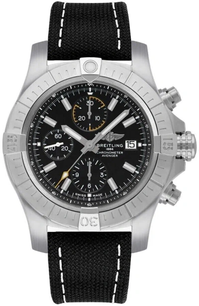Pre-owned Breitling Avenger Chronograph 45 Men's Luxury Sport Watch A13317101b1x1