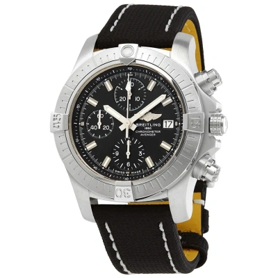 Breitling Avenger Chronograph Automatic Black Dial Men's Watch A13385101b1x2 In Black / White