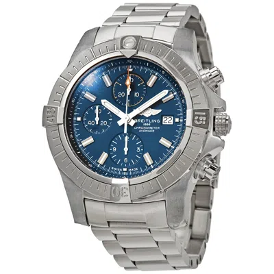 Breitling Avenger Chronograph Automatic Blue Dial Men's Watch A13317101c1a1 In Metallic
